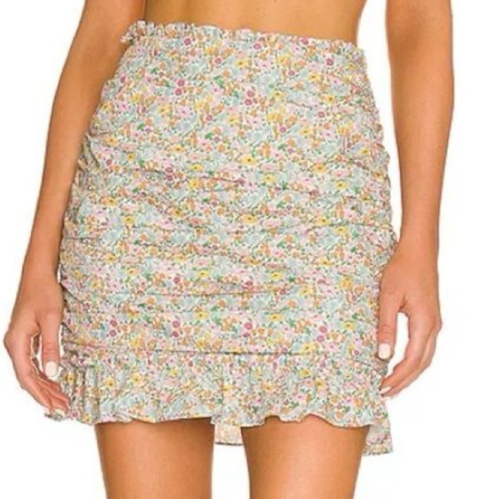 NWT For Love and Lemons Floral Mini Skirt Size S